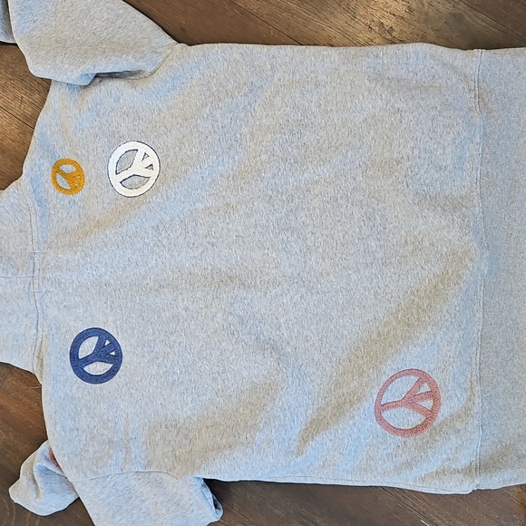 Wildfox Peace Love Road Trip Oversized Hoodie Heather Grey Small - Picture 12 of 12